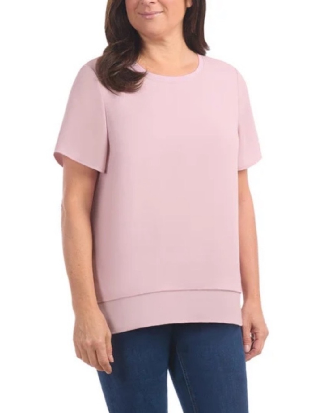 ☀️NWT Hilary Radley Double Layer Top Pink Size Medium